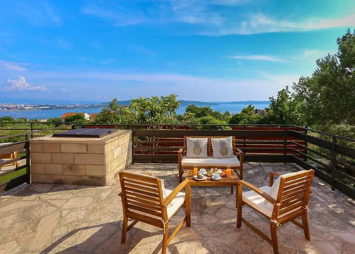 Magic View With Private Heated Pool Villa Kaštela